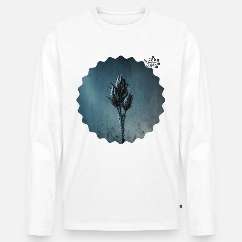 NDDF #12 Ähren - Männer Premium Bio Langarmshirt - Weiß