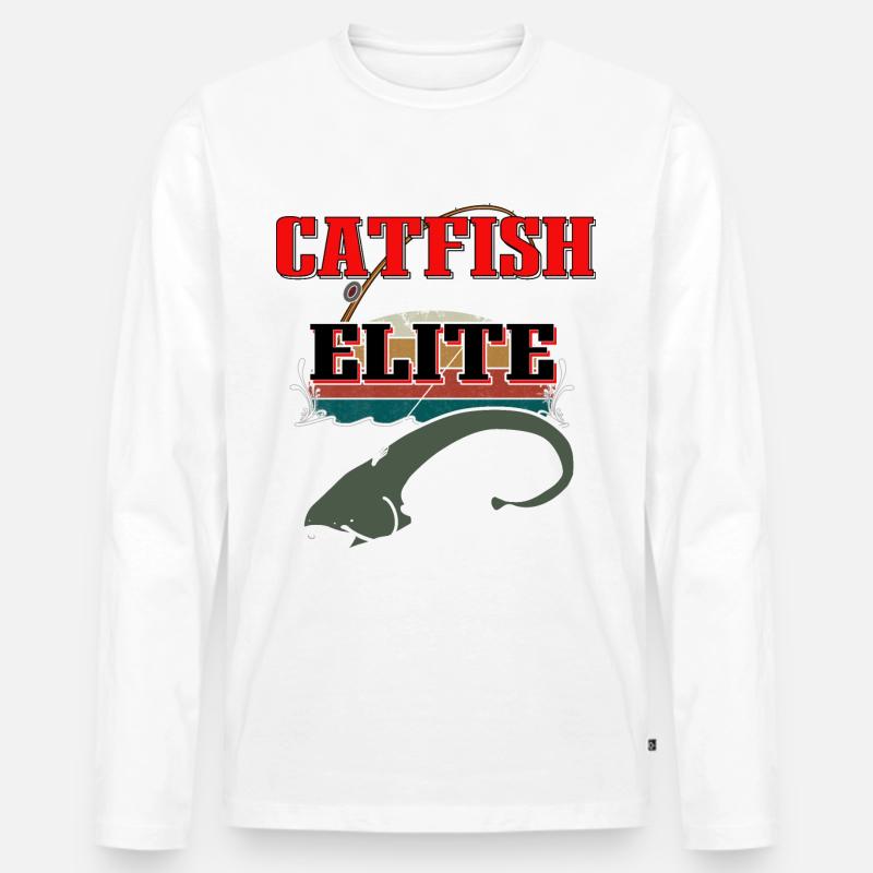 Catfish Elite - Männer Premium Bio Langarmshirt - undefined