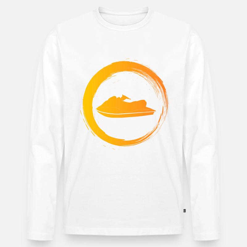 Sporty Hobby Leidenschaft Jetski - Männer Premium Bio Langarmshirt - undefined