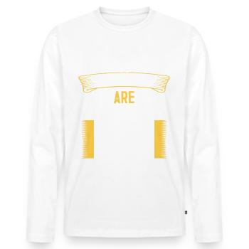 Legends are 24 years old, birthday 24 - Men's Premium Organic Long Sleeve Shirt - white - Front - Nico (187cm)