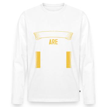 Legends are 40 years old, birthday 40 - Men's Premium Organic Long Sleeve Shirt - white - Front - Nico (187cm)