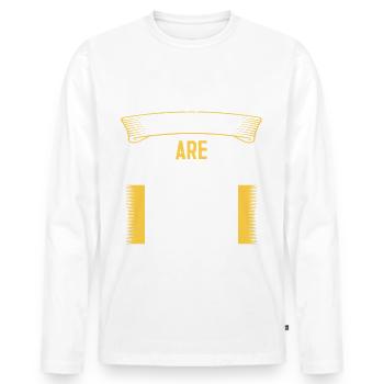 Legends are 59 years old, birthday 59 - Men's Premium Organic Long Sleeve Shirt - white - Front - Nico (187cm)