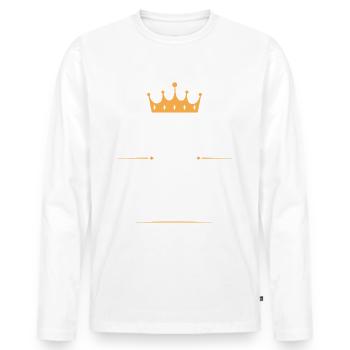 Les légendes ont 40 ans, 40 ans - T-shirt manches longues Premium bio Homme - blanc - Devant - Nico (187cm)