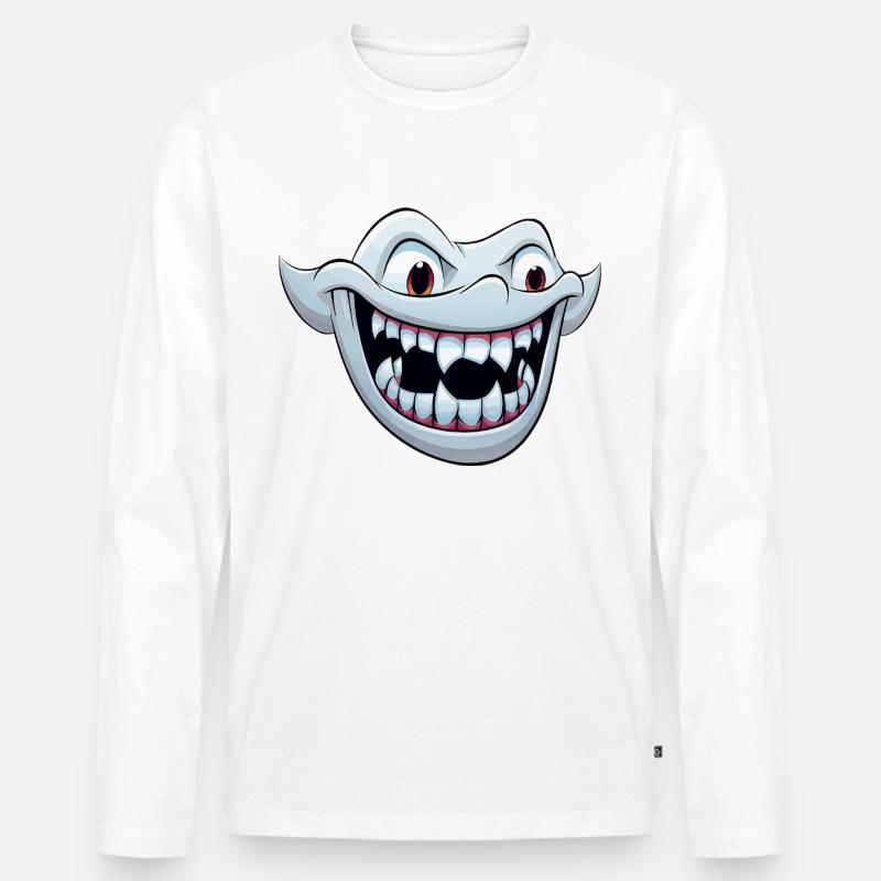 Die Kicherfabrik - Männer Premium Bio Langarmshirt - Weiß