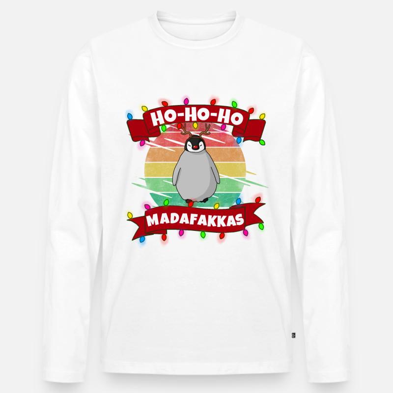 Weihnachten Hoho - Männer Premium Bio Langarmshirt - undefined