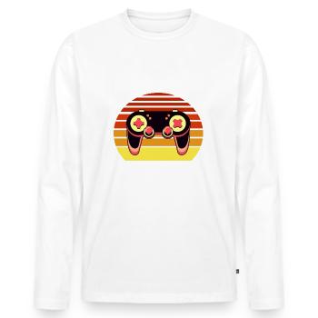 Level 37 unlocked 37 Birthday 37 years old - Men's Premium Organic Long Sleeve Shirt - white - Front - Nico (187cm)