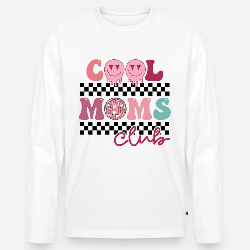Mama - Männer Premium Bio Langarmshirt - Weiß