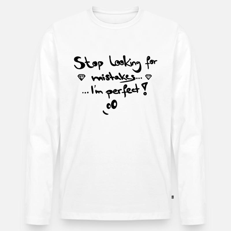 Selbstliebe - Männer Premium Bio Langarmshirt - Weiß