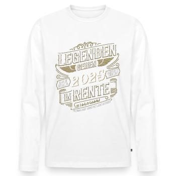 Legends to retire in 2025 Limited - Men's Premium Organic Long Sleeve Shirt - white - Front - Nico (187cm)