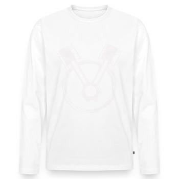 Workshop - Screwdriver Screwdriver Hobbyist - Men's Premium Organic Long Sleeve Shirt - white - Front - Nico (187cm)