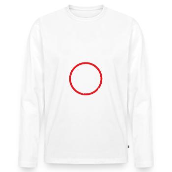 Morgens Müde Abends Blau Zoll Zollbeamte - Männer Premium Bio Langarmshirt - Weiß - Vorne - Nico (187cm)