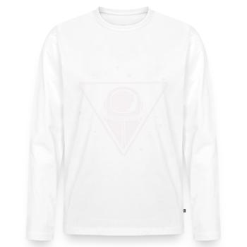 Astronaut - Space Astronaut Helmet Universe - Men's Premium Organic Long Sleeve Shirt - white - Front - Nico (187cm)