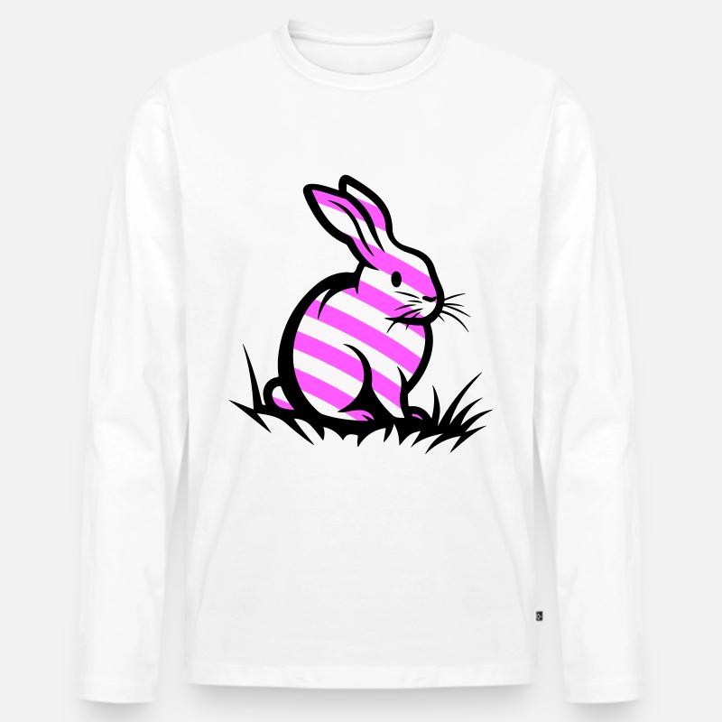 Easter Bunny Easter - Men's Premium Organic Long Sleeve Shirt - white