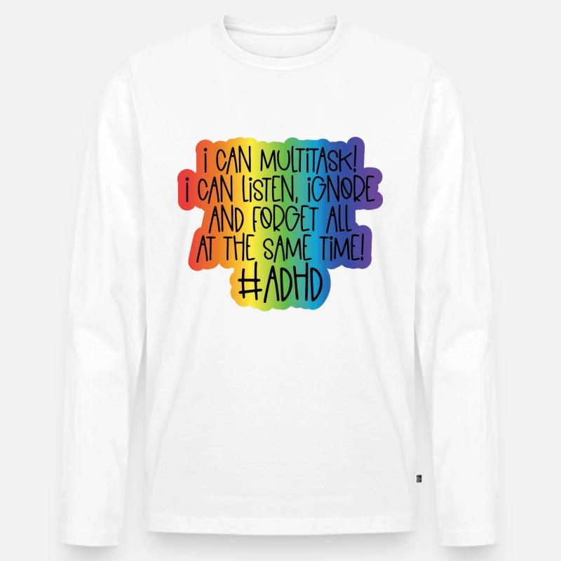 ADHS - Männer Premium Bio Langarmshirt - undefined