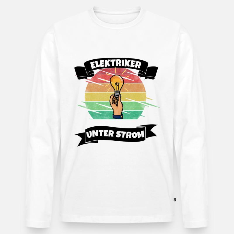Elektriker - Männer Premium Bio Langarmshirt - undefined