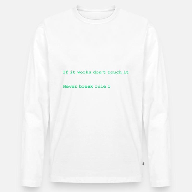 Regeln der Programmierung - Männer Premium Bio Langarmshirt - undefined