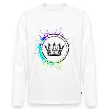 Crown Royal - Men's Premium Organic Long Sleeve Shirt - white - Front - Nico (187cm)