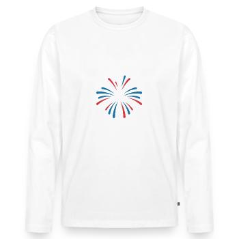 Pyrotechniker Feuerwerk Pyrotechnik - Männer Premium Bio Langarmshirt - Weiß - Vorne - Nico (187cm)