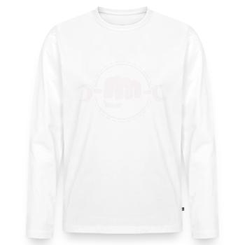 Workshop - Screwdriver Screwdriver Hobbyist - Men's Premium Organic Long Sleeve Shirt - white - Front - Nico (187cm)
