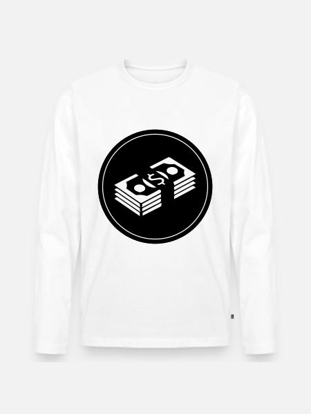 Cercle d’argent - T-shirt manches longues Premium bio Homme - blanc