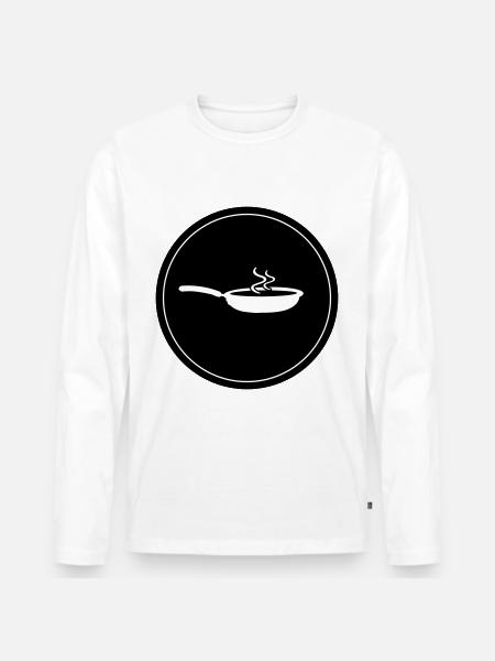 Pan cook - Men's Premium Organic Long Sleeve Shirt - white