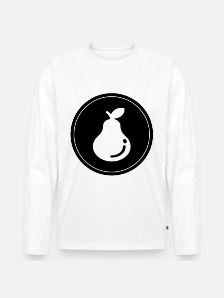 Pear Fruit - Men's Premium Organic Long Sleeve Shirt - white