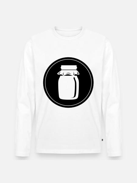 Honey symbol beekeeper - Men's Premium Organic Long Sleeve Shirt - white