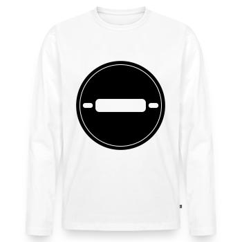 Kitchen roll baking rolling pin - Men's Premium Organic Long Sleeve Shirt - white - Front - Nico (187cm)