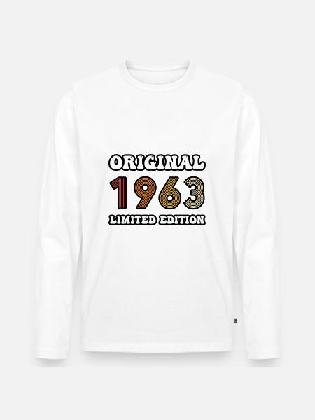 ORIGINAL 1963 - Men's Premium Organic Long Sleeve Shirt - white