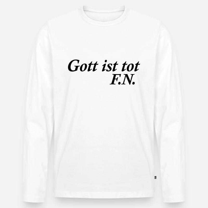gott ist tot - Männer Premium Bio Langarmshirt - undefined