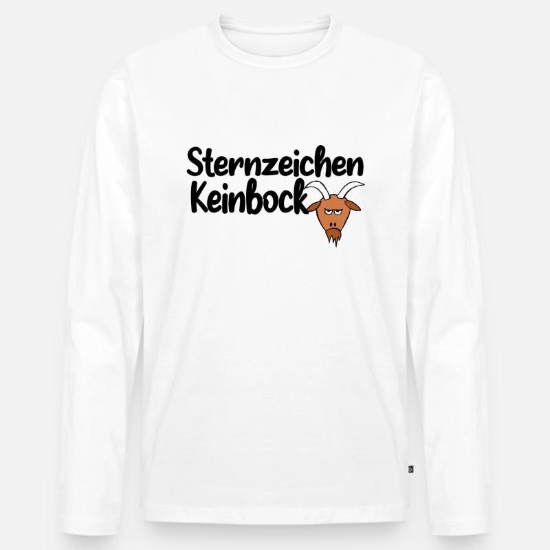 sternzeichen keinbock - Männer Premium Bio Langarmshirt - undefined