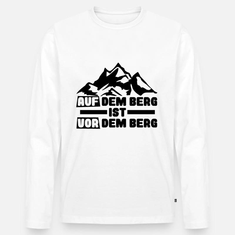 Wanderer Spruch - Männer Premium Bio Langarmshirt - undefined