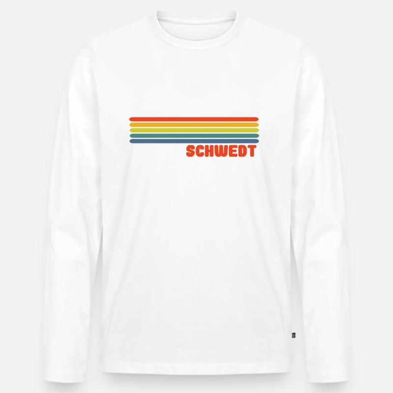 schwedt Regenbogen - Männer Premium Bio Langarmshirt - undefined