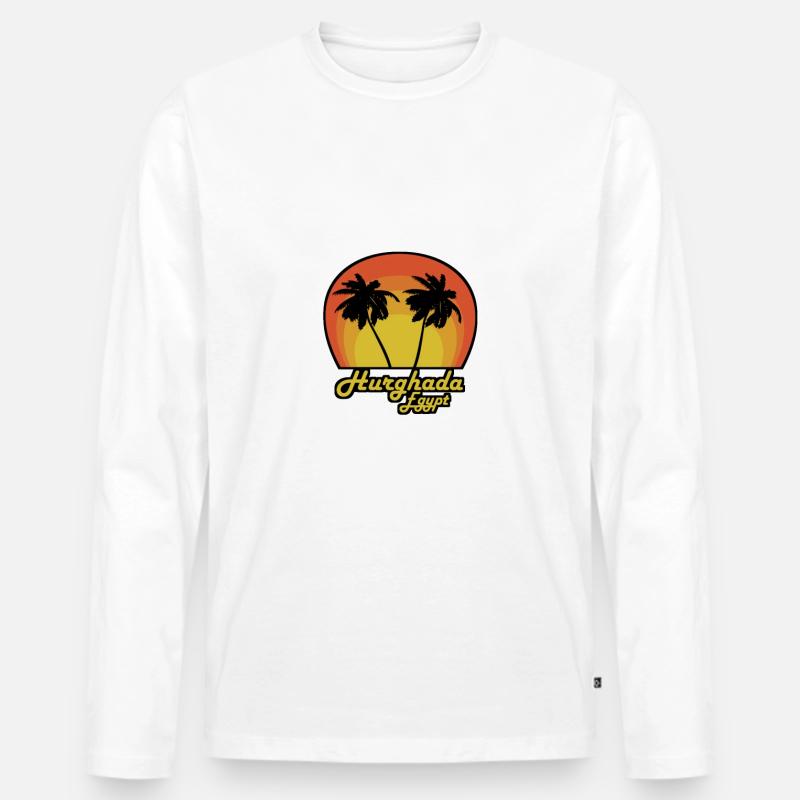 70s Hurghada - Männer Premium Bio Langarmshirt - undefined