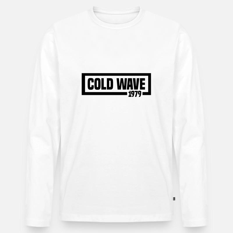 cold wave - Männer Premium Bio Langarmshirt - undefined