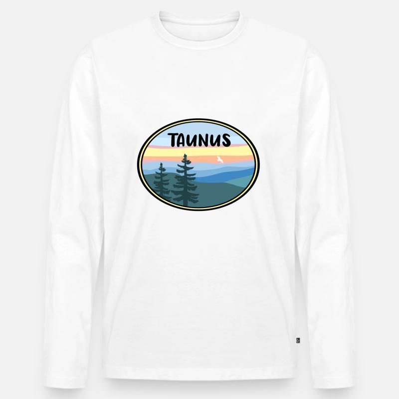 Taunus Landschaft - Männer Premium Bio Langarmshirt - undefined