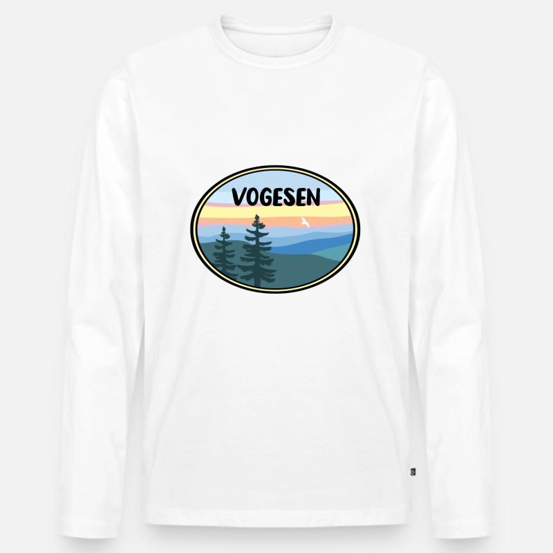 Vogesen - Männer Premium Bio Langarmshirt - undefined