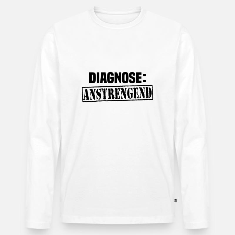 diagnose anstrengend - Männer Premium Bio Langarmshirt - undefined