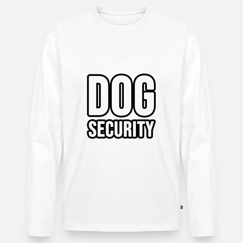 Hunde oder Katzen Security Männer Premium Bio Langarmshirt