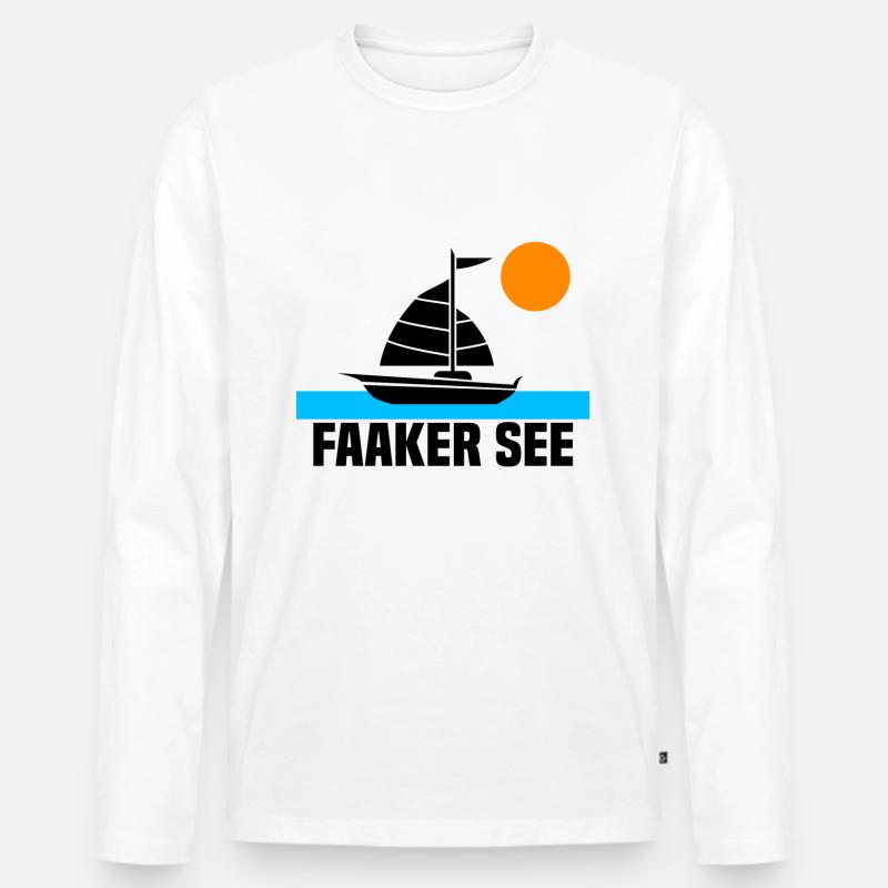 Faaker See - Männer Premium Bio Langarmshirt - undefined