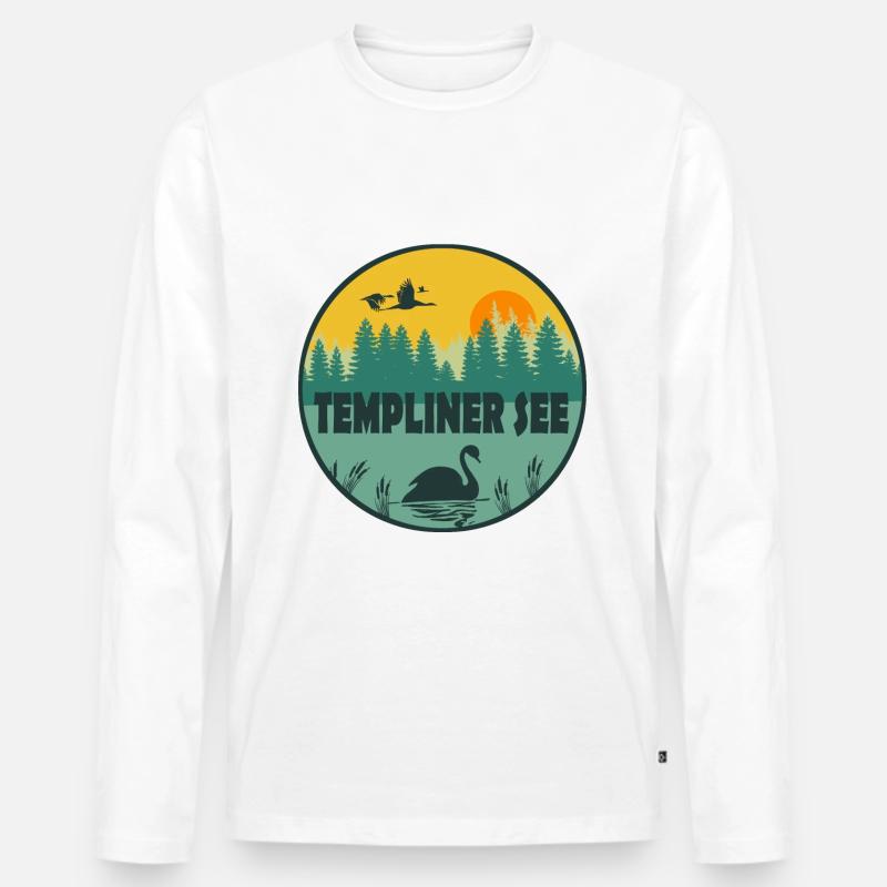 Templiner See - Männer Premium Bio Langarmshirt - undefined