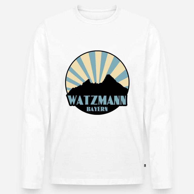 Watzmann - Männer Premium Bio Langarmshirt - undefined