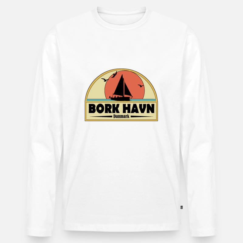 Bork Havn Dänemark - Männer Premium Bio Langarmshirt - undefined