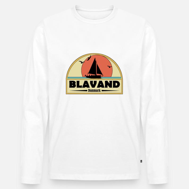 Blavand Dänemark - Männer Premium Bio Langarmshirt - undefined
