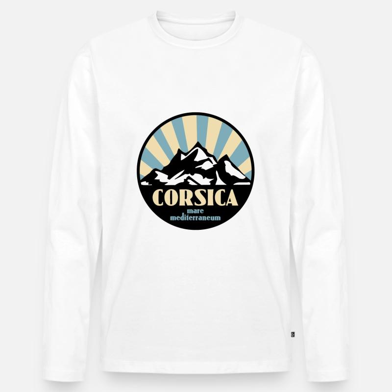 Corsica - Männer Premium Bio Langarmshirt - undefined