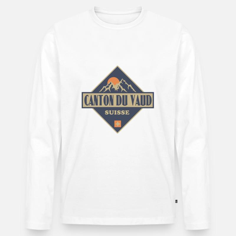 Waadt Vaud - Männer Premium Bio Langarmshirt - undefined