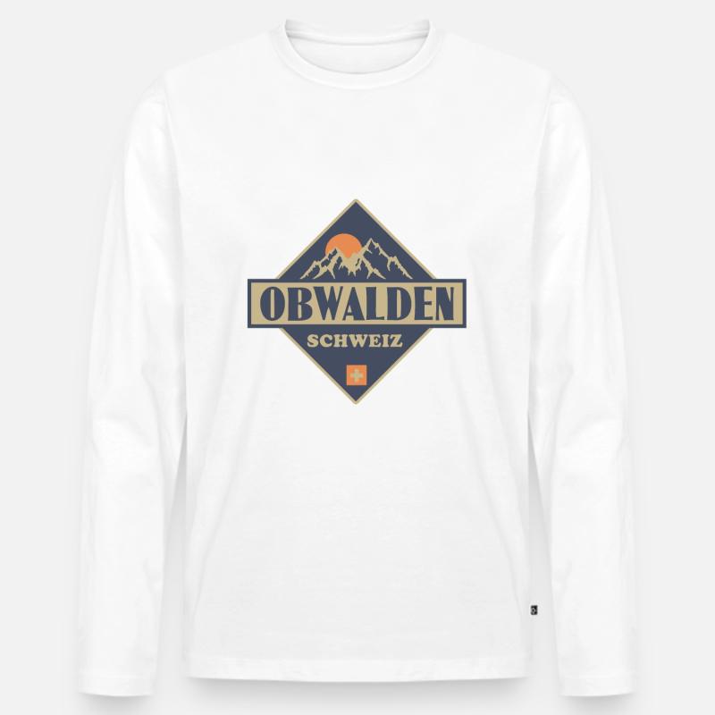Obwalden - Männer Premium Bio Langarmshirt - undefined