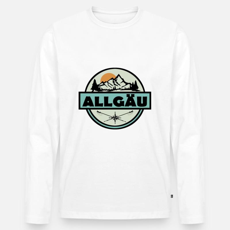Allgäu - Männer Premium Bio Langarmshirt - undefined