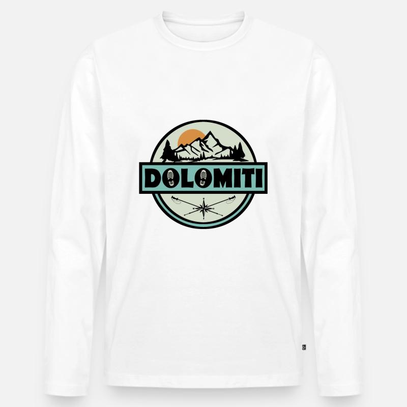 Dolomiten Dolomiti - Männer Premium Bio Langarmshirt - undefined