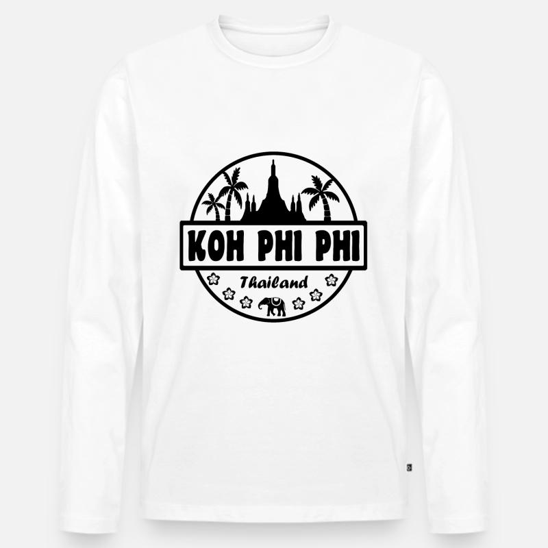 Koh Phi Phi Thailand - Men's Premium Organic Long Sleeve Shirt - undefined